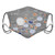 Comfortable Windproof mask Grunge Chemistry Laboratory with Display Formula Science Graphic Design PrintDimgray Orange Printed Facial decorations for adult