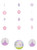 Creative Converting 995603 Fantasy Unicorn Hanging Cutouts (3 Count), One Size, Multicolor