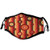 Comfortable Windproof mask Retro Colorful Abstract Funky Pattern Circles and Dots on Striped Background Geometric Art Multicolor Printed Facial decorations for Adult
