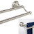 Bennington North Shore 24-in. Double Towel Bar Bathroom Hardware Accessory Satin Nickel