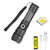 XHP50 LED Flashlight Rechargeable USB Powerful Flashlights LUXNOVAQ 6000 High Lumen Super Bright Tactical Flashlight Zoomable Waterproof Portable Hand Torch Light with Battery  and  5 Modes for Camping