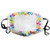Comfortable Windproof maskHappy Childhood Themed Frame with Handprints in Rainbow Colors Grunge DisplayPrinted Facial decorations for adult Comfortable Windproof maskHappy Childhood Themed Frame with Handprints in Rainbow Colors Grunge DisplayPrinted Facial decorations for adult