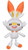 Pokemon Sword  and  Shield Official 8 inch Plush - Scorbunny