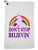 Hollywood Thread Dont Stop Believing - Pink Unicorn  and  Rainbow Sports Towel with Carabiner Clip