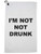 Hollywood Thread Im Not Not Drunk Funny Beer Drinking Sports Towel with Carabiner Clip