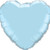 Qualatex Foil Balloon 099346 Heart - Pearl Light Blue 18",