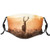 Comfortable Activated Carbon Filters maskRed Deer In The Morning Sun Wilderness Nature Scenery Countryside Rural HeathersFacial decorations for teens