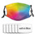 Rainbow Vibrant Neon Colors Circles Rounds Dots Radiant Face Mask Reusable Washable Cloth Face Bandanas Balaclava For Men Women