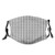 Monochrome Illustration of Abstract Circles Pattern Ethnic Mouth Cover for WomenFace Mask Reusable Washable Cloth for Men