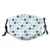 Abstract Circles with Doodle Drawing Hearts Floral Elements Face Mask Reusable Washable Masks Cloth for Men and Women
