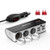 BESTEK 3-Socket Cigarette Lighter Adapter 12V/24V 200W DC Cigarette Lighter Splitter Power Adapter with 6A 4-Port Car Power Adapter Splitter for GPS Dashcam with Replace Fuse