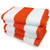 Kaufman- Set of 4 Orange Cabana Beach and Pool Towel. 100 percent Cotton .-Orange-