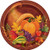Fall Harvest Thanksgiving Dessert Plates, 8ct