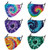 Cloth Face Masks Reusable Washable - Adjustable Cotton Masks Printed Face Covering Unisex Adult Plain Safety Masks Dust Face Mask for Women Men - 6 PCS - Tie dye