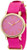 Timex Womens Quartz Watch with Pink Dial Analogue Display and Pink Nylon Strap T2P364PF