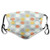 Printed Facial decorationsAbstract Circles with Angled Simple Stripes Geometric in Retro Tones GraphicComfortable Windproof mask for teens and kidsSAQ-0005822
