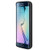 Amzer SlimGrip Hybrid Case for Samsung Galaxy S6 Edge - Retail Packaging - Black (Light & Scratch Resistant Clear Back Case)