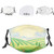 1mask with 10filters Mouth Cover for WomenFace Mask Washable Cloth for Men Hills and Sunrise Roads Fields Countryside Cartoonish