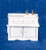 Melody Jane Dollhouse White Wood Sink Unit with Towel Rail Miniature Kitchen Furniture