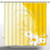 Mildew-proof Shower Curtain by iPrint,Yellow Decor Collection,Swirling Curving Chamomile Flowers with Flying Butterflies Nature Style Summer Decor,Yellow White,Decorative Curtain Ideas (72"W x 72"L)