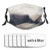 Cat Behind Curtain Creative Funny Pm2.5 Fives-Layer Non-Woven Fabric Meltblown Fabric 16 Replaceable Filter Elements