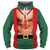 Padaleks Unisex Mens Novelty Ugly Sweatshirt Hoodie 3D Christmas Santa Claus Printed Sweater Funny Pullover Shirt Green