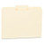 Universal 12122 File Folders, 1/3 Cut Second Position, One-Ply Top Tab, Letter, Manila, 100/Box