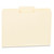 Universal 12122 File Folders, 1/3 Cut Second Position, One-Ply Top Tab, Letter, Manila, 100/Box