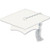 White Graduate Cap Silhouette Party Accessory (1 count)