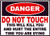 Electrical - OSHA - Danger Do Not Touch This Kills - Decal Sticker Label (1, 1.75 x 2.50)