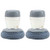 Kitchen Soap Dispensing Palm Brush Multifunctional Clean Brush With Detergent, Kitchen Brush for Dish Pot Pan Sink Cleaning (2Pcs)