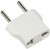 Ckitze Round White USA to Europe/Asia/Africa Travel Power Plug Adapter