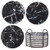 Round Absorbent Coasters for Drinks with Holder Set of 6 Ceramic Stone Coasters with Corked Back Funny Coasters for Drinks Coffee Cup Tea?White Table Coasters 6Pcs