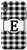 iPhone XR Black and White Buffalo Plaid Monogram Letter E Initial Gift Case
