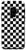 Galaxy S9 Black and White Checkered Checkerboard Print Pattern Case
