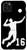 iPhone 11 Pro Max  16, Number 16 Volleyball player black background Case