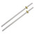 uxcell 2PCS 300mm T8 OD 8mm Pitch 2mm Lead 2mm Stainless Steel Lead Screw Rod w Copper Nut Acme Thread for 3D Printer Z Axis