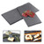 ATROPOS 2 Pack Slate Charcuterie Boards,Slate Cheese Board,Chalkboard Serving Trays with Natural Edge for Cheese, Meats, Appetizers, Sushi ,Steak,Dried Fruits Display