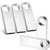 5 Pack 32GB USB 2.0 Flash Drive Memory Stick Thumb Drive Pen Drive Jump Drive, Silver