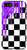 iPhone SE (2020) / 7 / 8 Checkered Black And White Purple Drips Checkerboard Phone Case