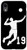 iPhone XR  19, Number 19 Volleyball player black background Case