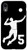 iPhone XR  5, Number 5 Volleyball player black background Case