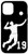 iPhone 12/12 Pro  19, Number 19 Volleyball player black background Case