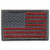American Flag Patch Tactical Hook and Loop (Subdued Red)