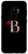 Galaxy S9Plus Letter B rose pink monogram phone case, initial B black Case