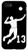 iPhone SE (2020) / 7 / 8  13, Number 13 Volleyball player black background Case