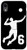 iPhone XR  6, Number 6 Volleyball player black background Case