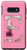 Galaxy S10e Floral Monogram Initial Capital Letter E on Pink Background Case
