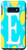 Galaxy S10e Letter E Monogram Yellow Lemon Teal Blue Background Wreath Case