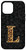 iPhone 12 Pro Max Cheetah Print Letter L Leopard Initial Women Girls Case